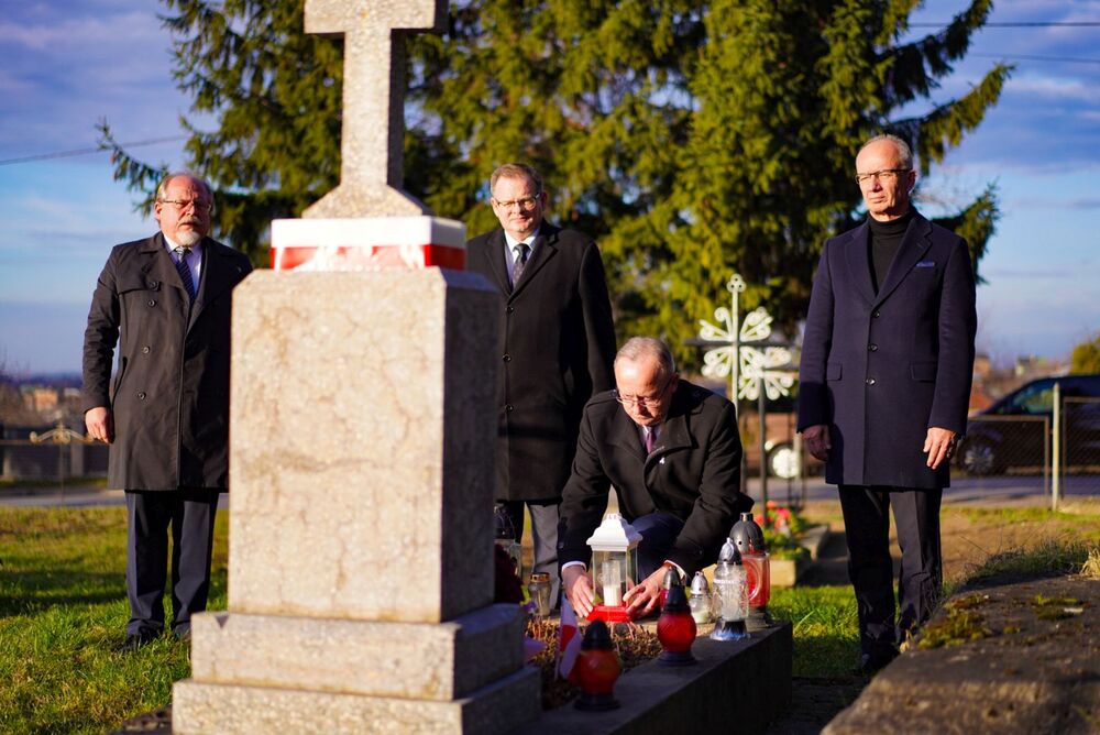 Pogrzeb żołnierzy Wojska Polskiego w Mościskach – 14 listopada 2025. Fot. Mateusz Niegowski (IPN)