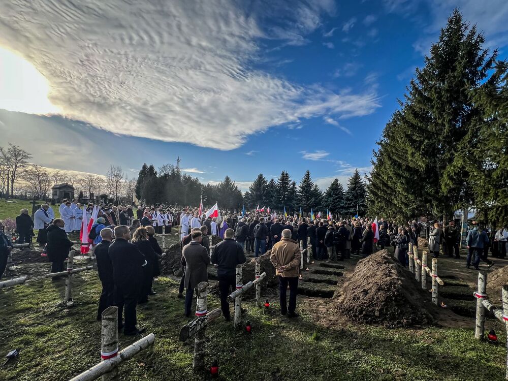 Pogrzeb żołnierzy Wojska Polskiego w Mościskach – 14 listopada 2025. Fot. Mateusz Niegowski (IPN)