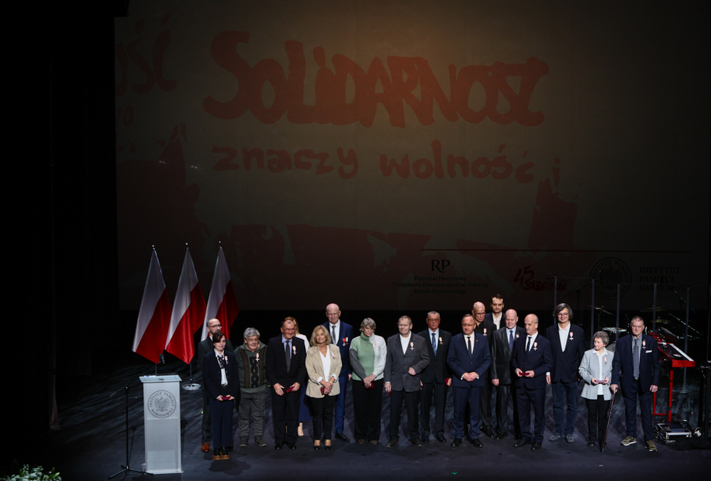 Inauguracja obchodów 45. rocznicy rejestracji Niezależnego Samorządnego Związku Zawodowego „Solidarność” – Warszawa, 18 listopada 2025. Fot. Sławek Kasper (IPN)