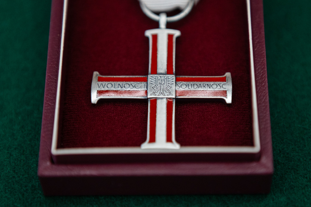 Uroczystość wręczenia Krzyży Wolności i Solidarności w Delegaturze IPN w Bydgoszczy – 19 listopada 2025. Fot. Roman Jocher (IPN)