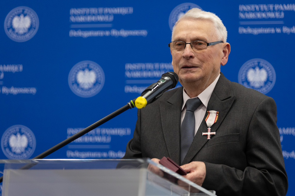 Uroczystość wręczenia Krzyży Wolności i Solidarności w Delegaturze IPN w Bydgoszczy – 19 listopada 2025. Fot. Roman Jocher (IPN)