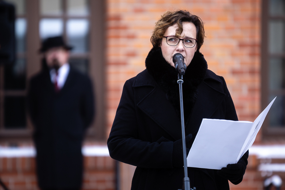 W Muzeum Żołnierzy Wyklętych i Więźniów Politycznych PRL upamiętniliśmy Annę Walentynowicz. Na zdj. dyrektor Muzeum Żołnierzy Wyklętych i Więźniów Politycznych PRL Adrianna Garnik – Warszawa, 24 listopada 2025. Fot. Sławek Kasper (IPN)