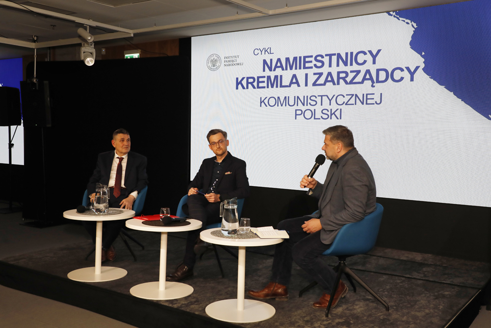 Spotkanie z cyklu „Namiestnicy Kremla i zarządcy komunistycznej Polski” w Centralnym Przystanku Historia – Warszawa, 25 listopada 2025. Fot. Piotr Życieński (IPN)