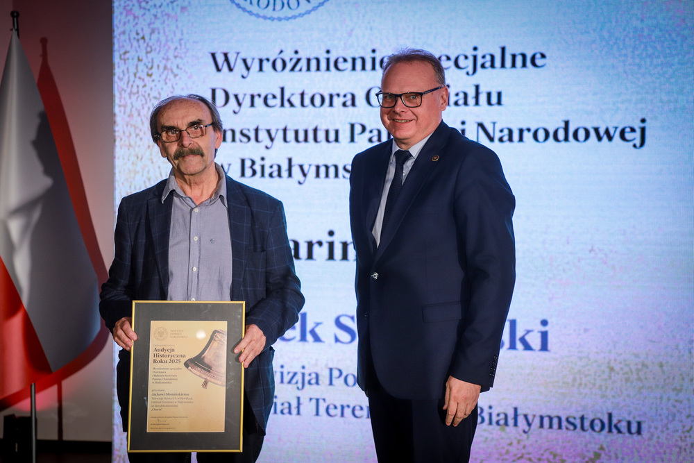 Gala finałowa ogólnopolskiego konkursu „Audycja Historyczna Roku”. Białystok, 26 listopada 2025 r. Fot. Paula Prudziłowicz (IPN)