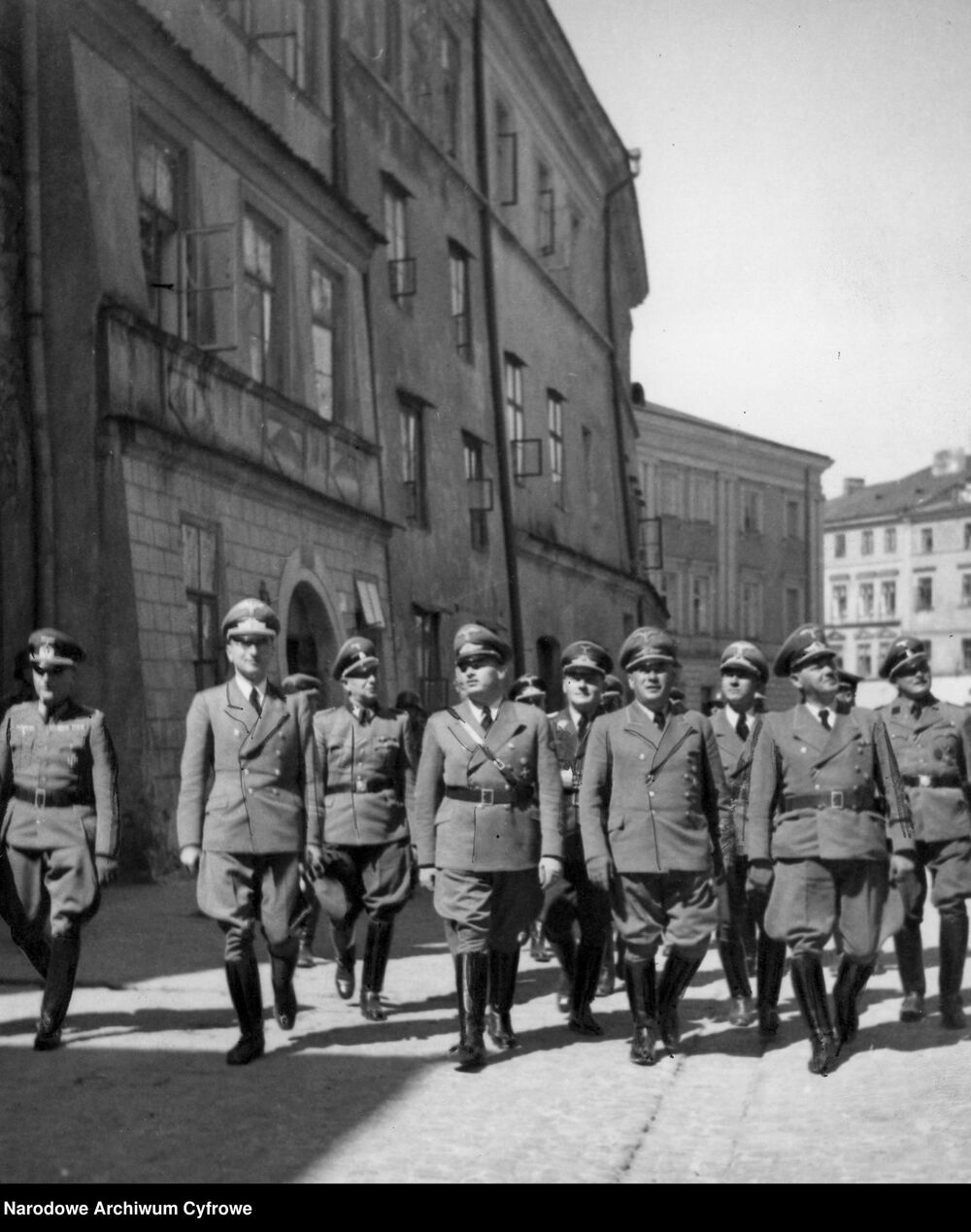 Lublin. Hans Frank na terenie getta. Fot. NAC