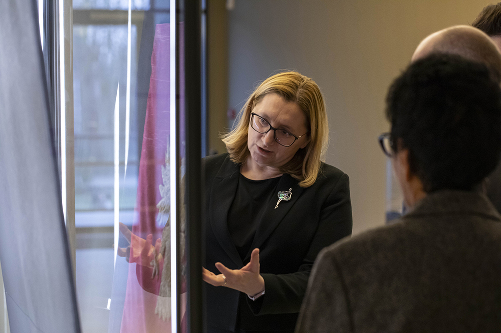 Wizyta przedstawicieli słowackiego Instytutu Pamięci Narodu w AIPN. Na zdj. dyrektor AIPN Marzena Kruk – Warszawa, 3–4 grudnia 2025. Fot. Angelika Kobylarz-Rycak