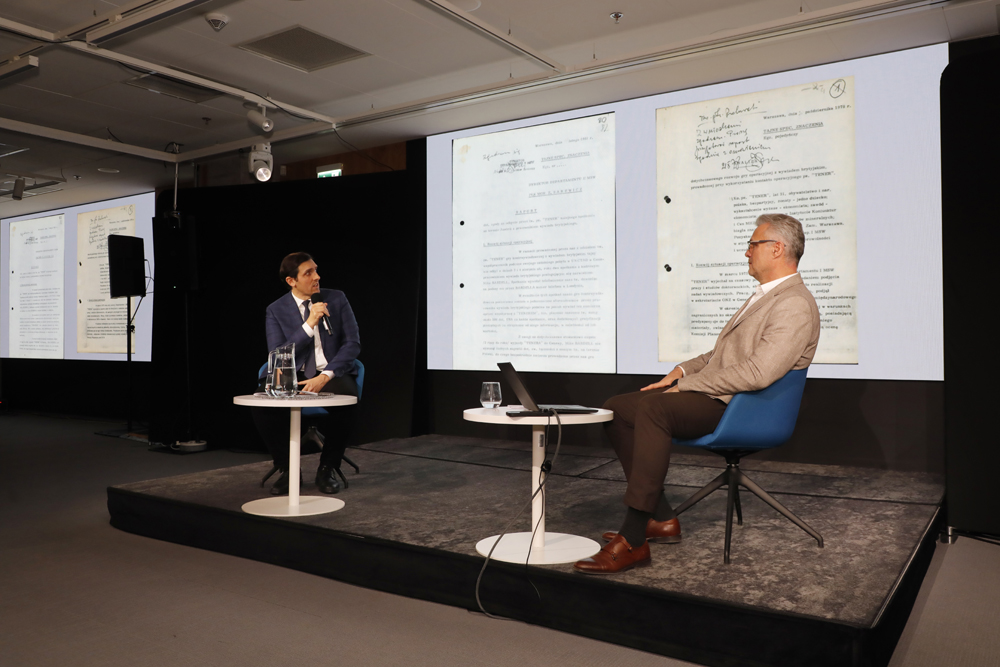 Spotkanie z cyklu „Tajemnice bezpieki” – Warszawa, 11 grudnia 2025. Fot. Piotr Życieński (IPN)