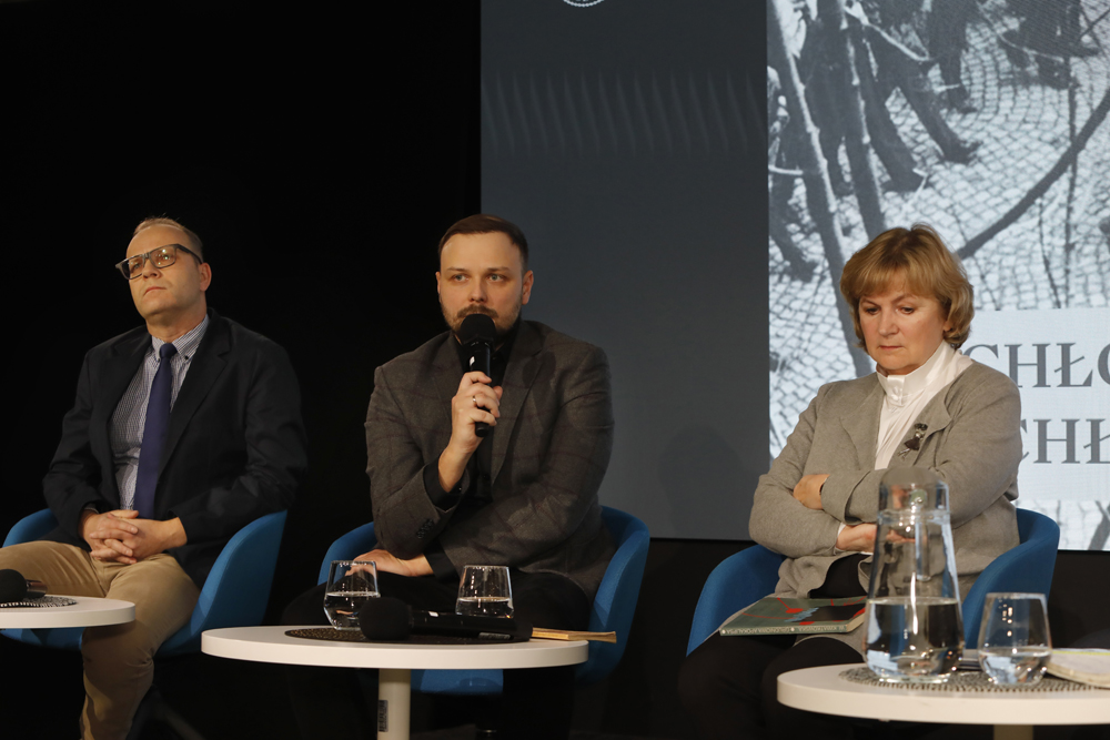 „Chłopcy z Grabówka, chłopcy z Chyloni…” – debata w 55. rocznicę wydarzeń Grudnia ’70 – Warszawa, 15 grudnia 2025. Fot. Piotr Życieński (IPN)