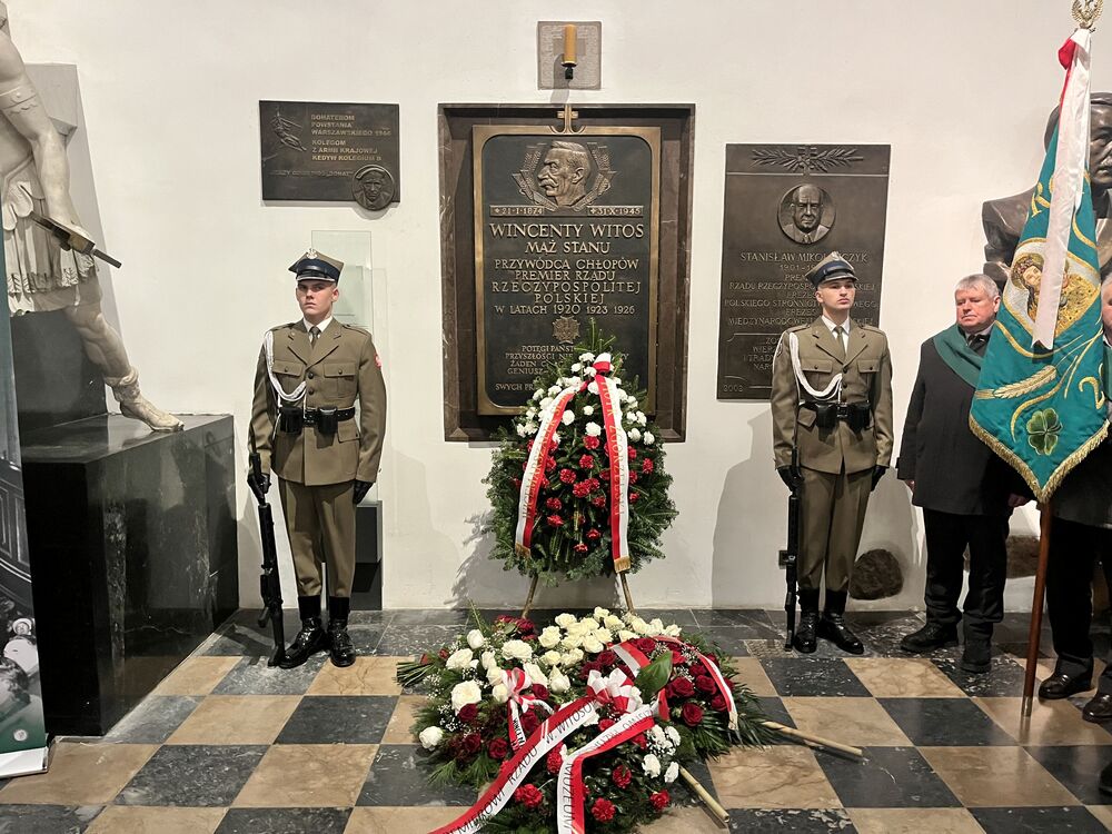 50. rocznica odsłonięcia tablicy poświęconej Witosowi – Warszawa, 28 grudnia 2025. Fot. Rafał Pękalski (IPN)