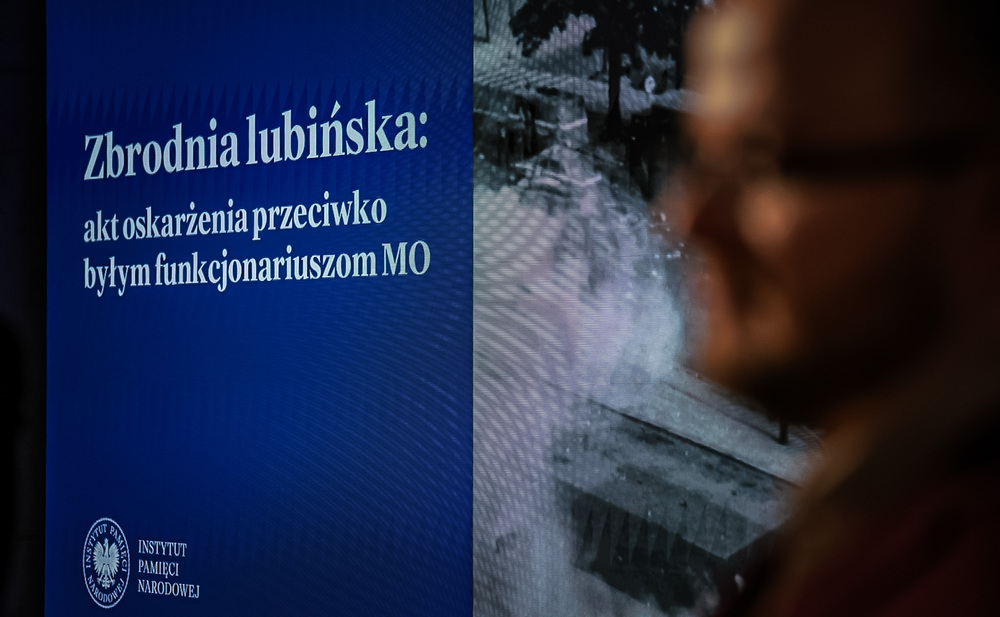 Zbrodnia lubińska: akt oskarżenia przeciwko byłym funkcjonariuszom MO – Warszawa, 30 grudnia 2025. Fot. Mateusz Niegowski (IPN)