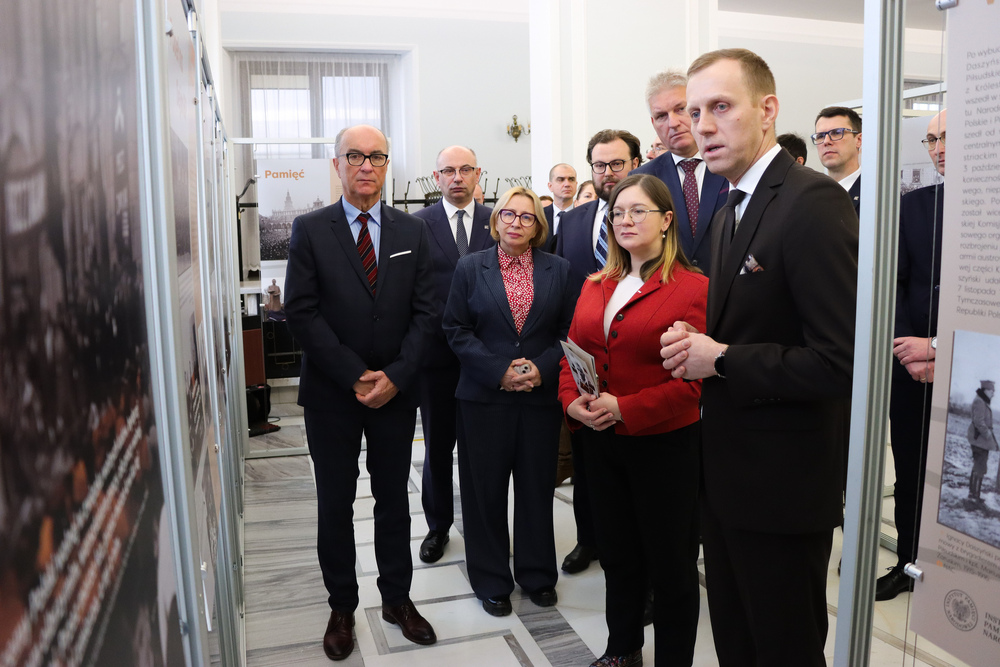 W Sejmie RP zaprezentowaliśmy wystawę poświęconą Ignacemu Daszyńskiemu – Warszawa, 8 stycznia 2026. Fot. Dariusz Skrzyniarz (IPN)
