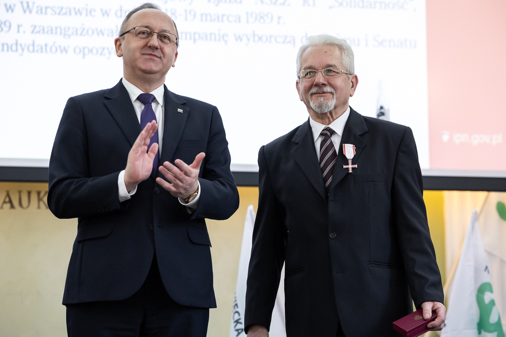 Obchody 45. rocznicy powstania NSZZ Rolników Indywidualnych „Solidarność” – Warszawa, 11 stycznia 2026. Fot. Sławek Kasper (IPN)