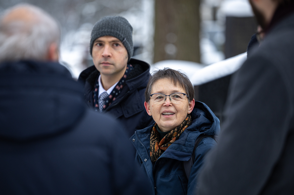 Uczciliśmy pamięć Wojciecha Ziembińskiego – odznaczonego nagrodą Kustosz Pamięci Narodowej – Warszawa, 13 stycznia 2026. Na zdj. Teresa Krynicka, córka Wojciecha Ziembińskiego. Fot. Sławek Kasper (IPN)