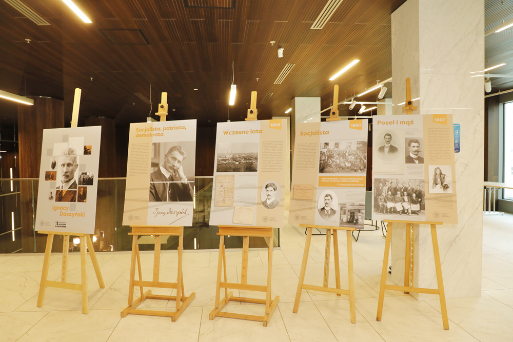 Wystawa „Ignacy Daszyński” w Centralnym Przystanku Historia IPN. Fot. Piotr Życieński (IPN)