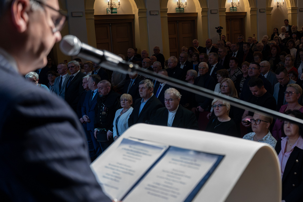 „Solidarni, nasz jest ten dzień” – obchody 45. rocznicy strajku generalnego na Podbeskidziu – Bielsko-Biała, 4 lutego 2026. Fot. Krzysztof Łojko (IPN)