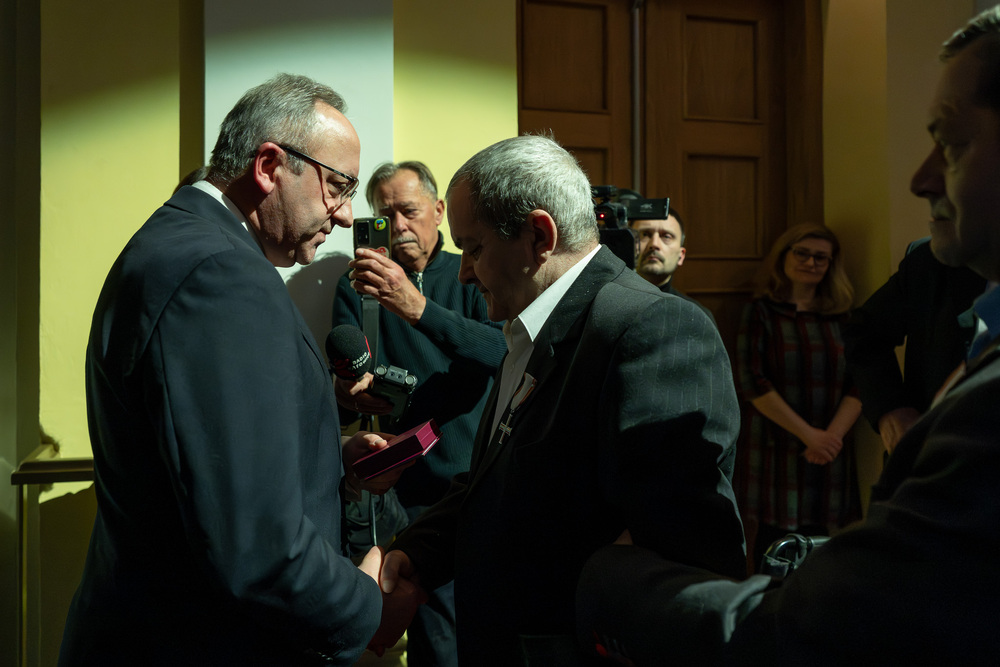 „Solidarni, nasz jest ten dzień” – obchody 45. rocznicy strajku generalnego na Podbeskidziu – Bielsko-Biała, 4 lutego 2026. Fot. Krzysztof Łojko (IPN)