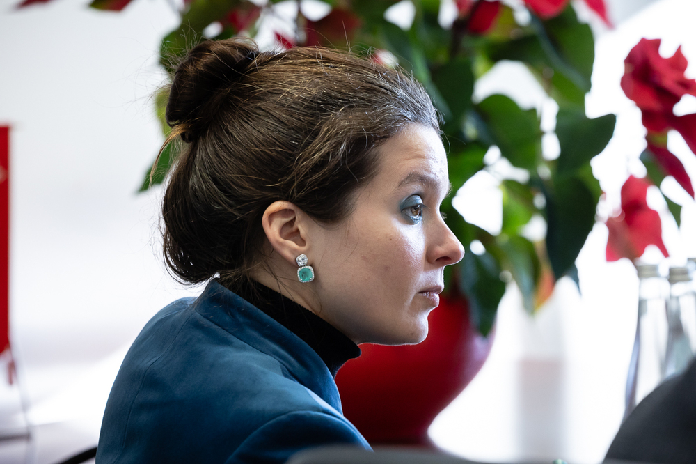 Wizyta ambasadora Republiki Włoskiej w IPN. Na zdj. Miriam Peluffo, II sekretarz Ambasady Włoch – Warszawa, 9 lutego 2026. Fot. Sławek Kasper (IPN)