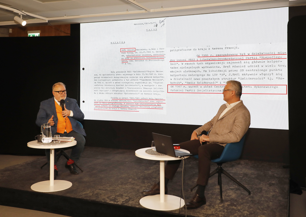 Spotkanie z cyklu „Tajemnice bezpieki” – Warszawa, 9 lutego 2026. Fot. Piotr Życieński (IPN)