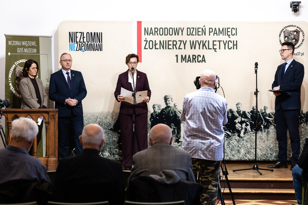 Konferencja prasowa: Narodowy Dzień Pamięci „Żołnierzy Wyklętych” 2026 – Warszawa, 12 lutego 2026. Fot. Sławek Kasper (IPN)