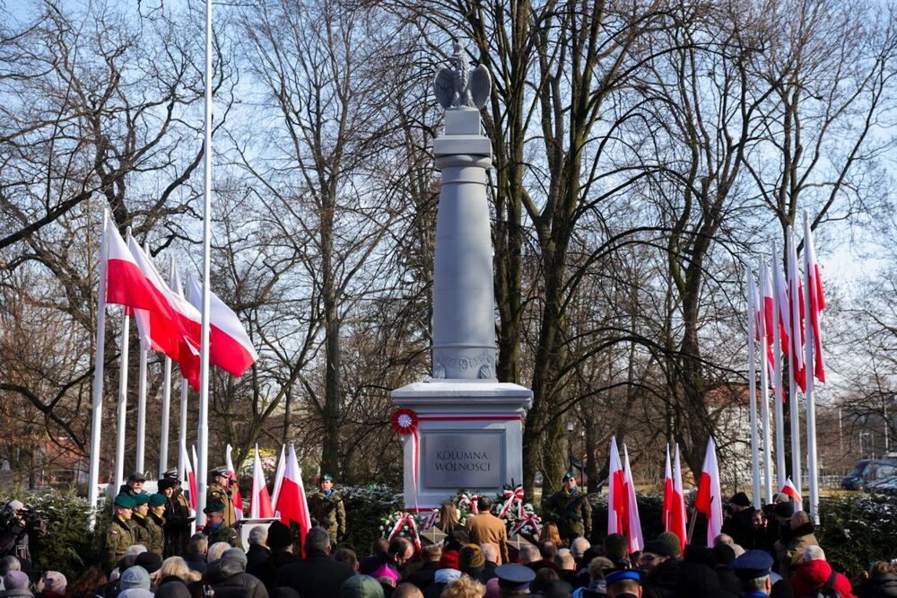 Odsłonięcie Kolumny Wolności – Głubczyce, 20 lutego 2026. Fot. Dariusz Skrzyniarz (IPN)