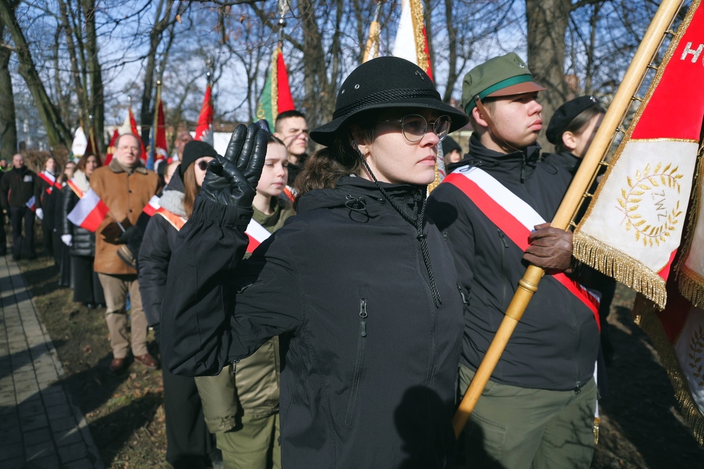 Odsłonięcie Kolumny Wolności – Głubczyce, 20 lutego 2026. Fot. Dariusz Skrzyniarz (IPN)