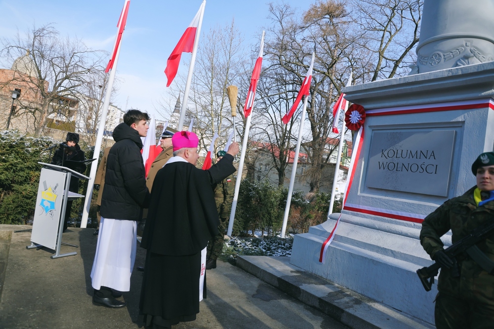 Odsłonięcie Kolumny Wolności – Głubczyce, 20 lutego 2026. Fot. Dariusz Skrzyniarz (IPN)