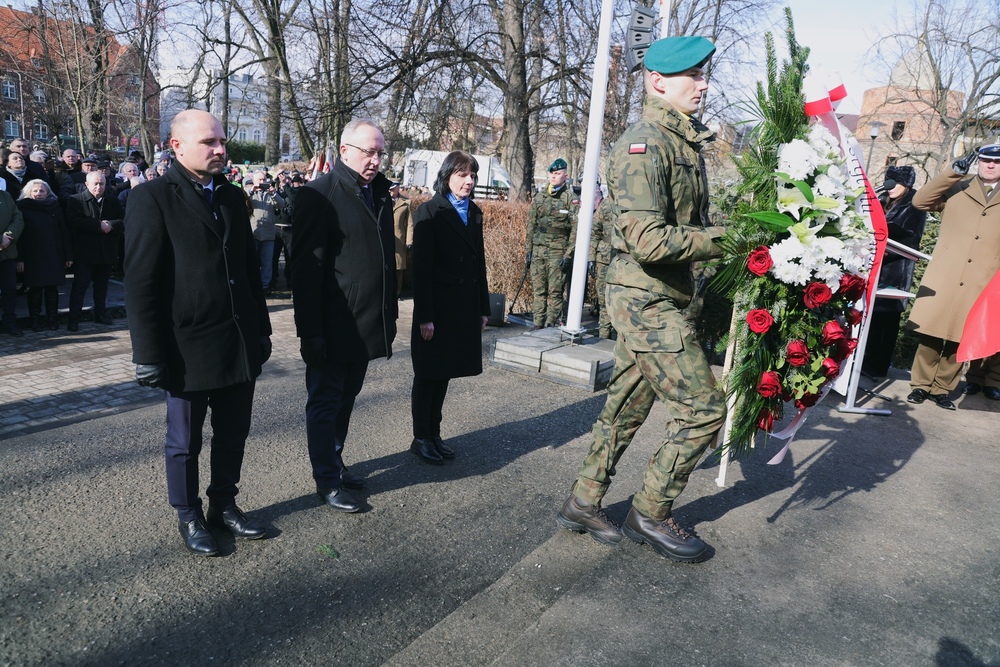 Odsłonięcie Kolumny Wolności – Głubczyce, 20 lutego 2026. Fot. Dariusz Skrzyniarz (IPN)