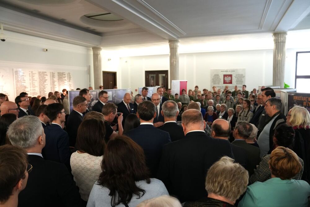 W Sejmie RP zaprezentowaliśmy wystawę poświęconą Dzieciom Zamojszczyzny – Warszawa, 23 lutego 2026. Fot. Dominik Borek (IPN)