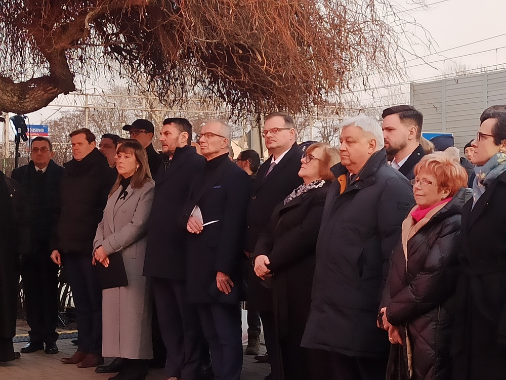 Uroczystości przed Willą Jasny Dom w hołdzie ofiarom komunistycznego terroru – Warszawa, 27 lutego 2026. Fot. Iwona Spałek (IPN)