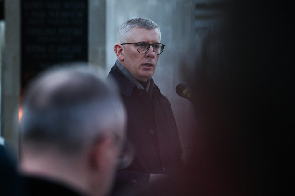 Upamiętniliśmy Żołnierzy Niezłomnych. Na zdj. szef Biura Bezpieczeństwa Narodowego dr hab. Sławomir Cenckiewicz – Warszawa, 28 lutego 2026. Fot. Sławek Kasper (IPN)