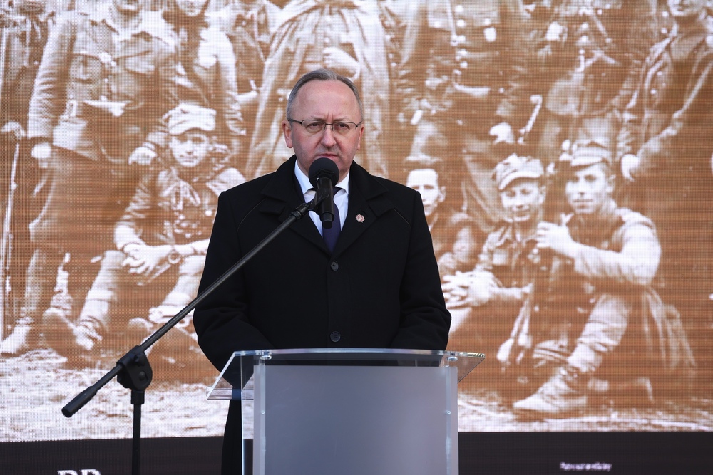 W hołdzie Żołnierzom Niezłomnym. Na zdj. zastępca prezesa IPN dr hab. Karol Polejowski – Warszawa, 1 marca 2026. Fot. Dariusz Skrzyniarz (IPN)