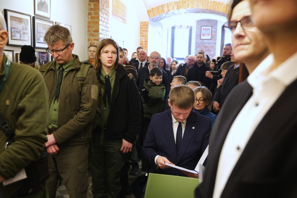 Zaprezentowaliśmy wystawę „O duszę i charakter Narodu Polskiego. Zrzeszenie Wolność i Niezawisłość” – Warszawa, 1 marca 2026. Fot. Dariusz Skrzyniarz (IPN)