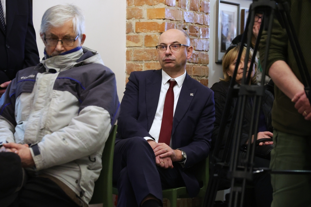 Zaprezentowaliśmy wystawę „O duszę i charakter Narodu Polskiego. Zrzeszenie Wolność i Niezawisłość”. Na zdj. zastępca prezesa IPN dr Mateusz Szpytma – Warszawa, 1 marca 2026. Fot. Dariusz Skrzyniarz (IPN)