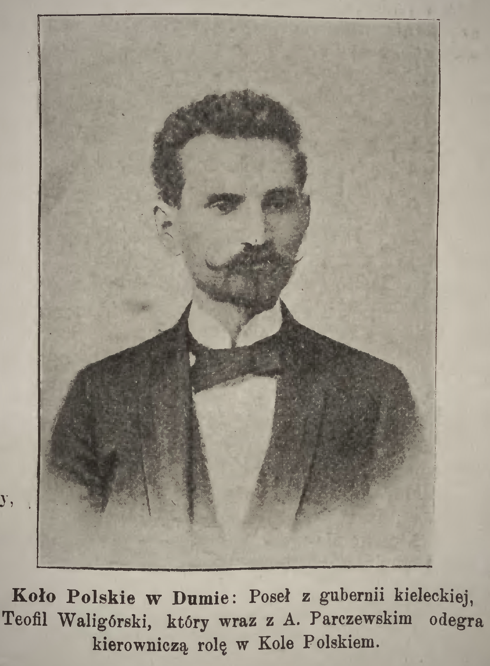 Informacja prasowa o Kole Polskim w I Dumie Państwowej zamieszczona w „Nowinach Ilustrowanych”, 1906 r. (domena publiczna)