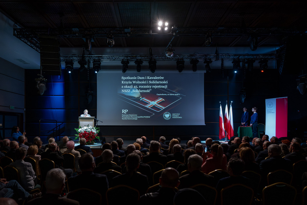 45. rocznica rejestracji NSZZ „Solidarność”. „Solidarni, nasz jest ten dzień” – spotkanie Dam i Kawalerów Krzyża Wolności i Solidarności – Częstochowa, 10 marca 2026. Fot. Krzysztof Łojko (IPN)
