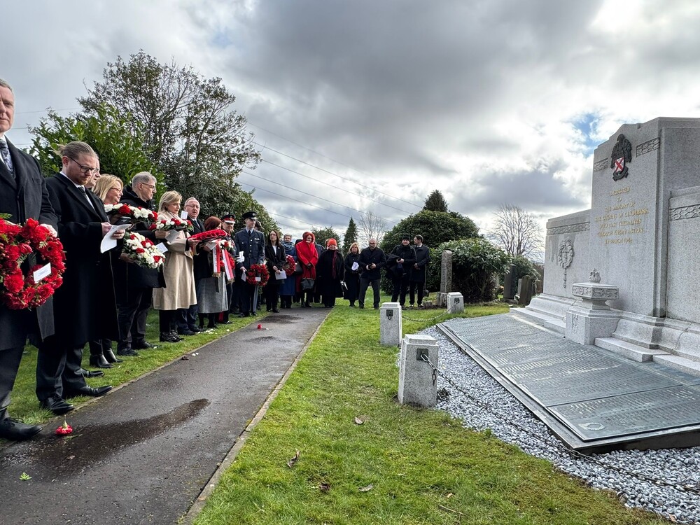 O polskich bohaterach w Szkocji, Clydebank, 14 marca 2026 r. Fot. Mateusz Niegowski (IPN)