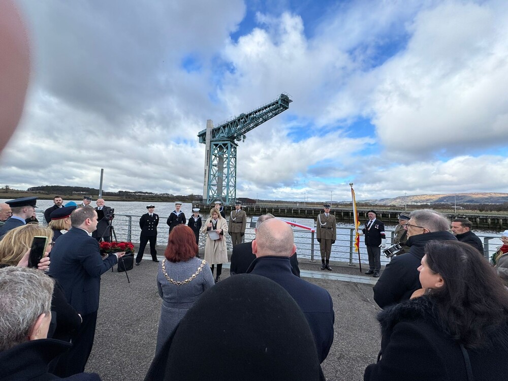 O polskich bohaterach w Szkocji, Clydebank, 14 marca 2026 r. Fot. Mateusz Niegowski (IPN)