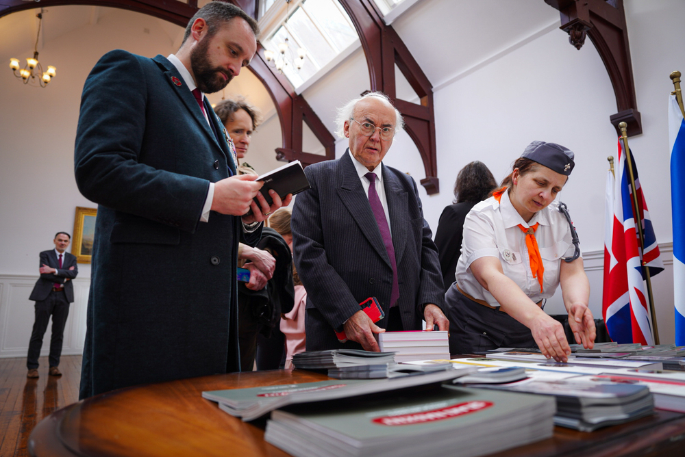 Otwarcie wystawy IPN „Szlaki Nadziei. Odyseja Wolności” w Urzędzie Miejskim Clydebank, 14 marca 2026 r. Fot. Mateusz Niegowski (IPN)