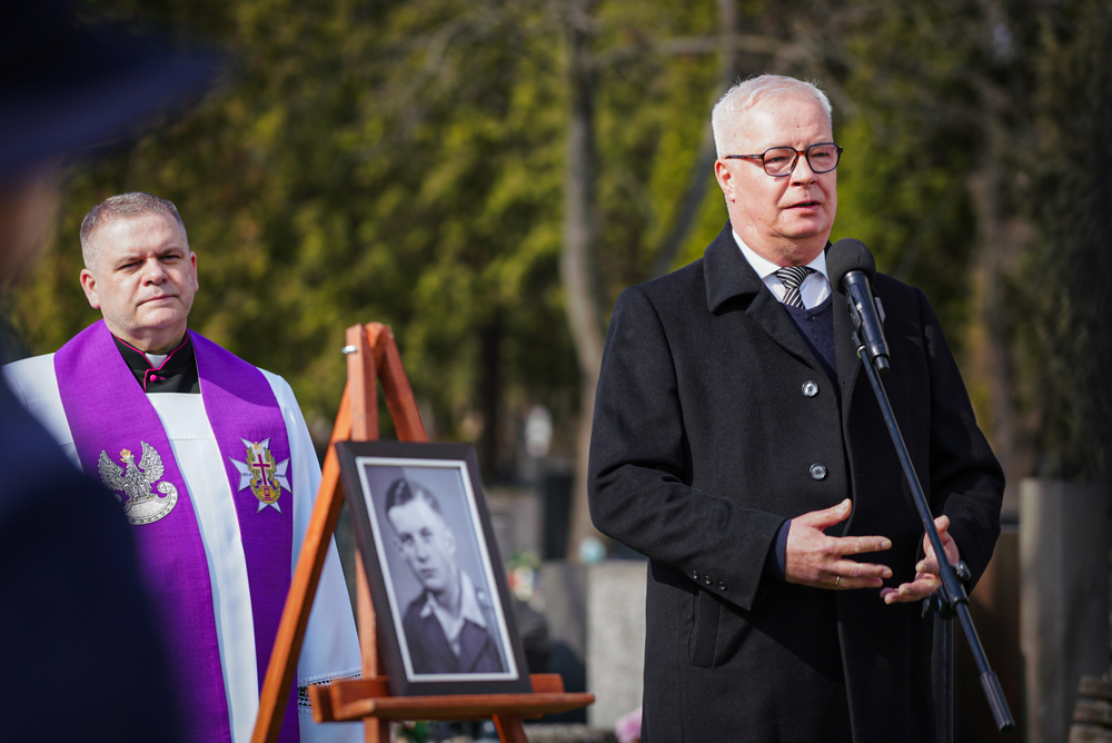 Ceremonia pogrzebowa ppor. Jerzego Jętkiewicza ps. Żegota – Warszawa, 16 marca 2026. Fot. Mateusz Niegowski (IPN)