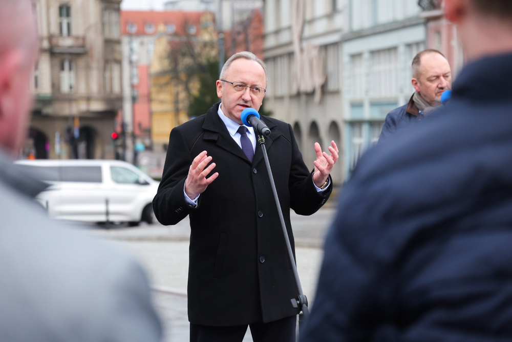 45. rocznica Bydgoskiego Marca – Bydgoszcz, 16 marca 2026. Na zdj. zastępca prezesa IPN dr hab. Karol Polejowski. Fot. Dariusz Skrzyniarz (IPN)
