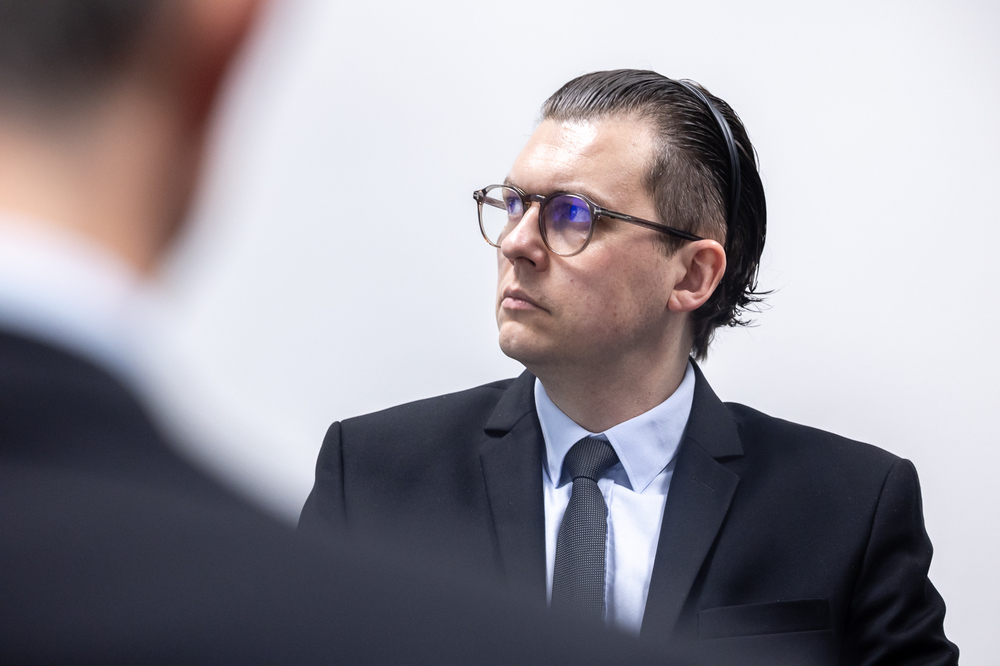 Dyrektor wykonawczy Cuban Freedom March z wizytą w IPN. Na zdj. zastępca naczelnika Wydziału Identyfikacji BPiI Rafał Michliński – Warszawa, 18 marca 2026. Fot. Sławek Kasper (IPN)