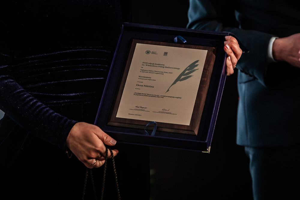 Gala wręczenia nagród konkursu „Debiut Historyczny Roku im. Władysława Pobóg-Malinowskiego” – Warszawa, 19 marca 2026. Fot. Sławek Kasper (IPN)