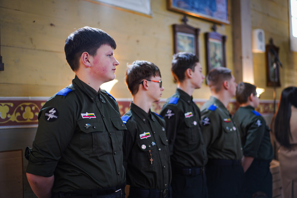 Poświęcenie pomnika nagrobnego Napoleona Ciukszy Waligóry – Powiewiórka, 21 marca 2026. Fot. Mateusz Niegowski (IPN)