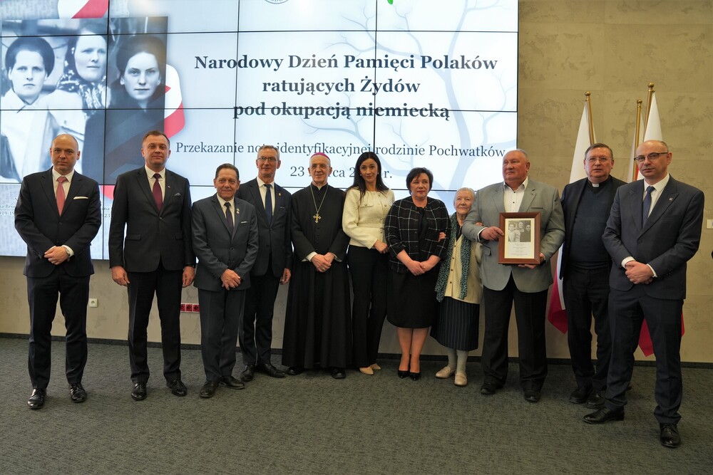 Rodzina Pochwatków – bohaterowie, którzy ponieśli śmierć za pomoc Żydom – Lublin, 23 marca 2026. Fot. Dominik Borek (IPN)