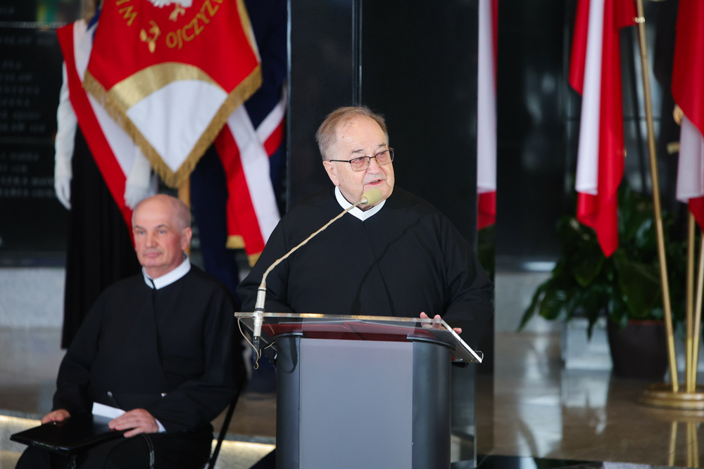 Narodowego Dnia Pamięci Polaków ratujących Żydów pod okupacją niemiecką – Toruń, 24 marca 2026. Na zdj. o. dr Tadeusz Rydzyk CSsR. Fot. Dariusz Skrzyniarz (IPN)