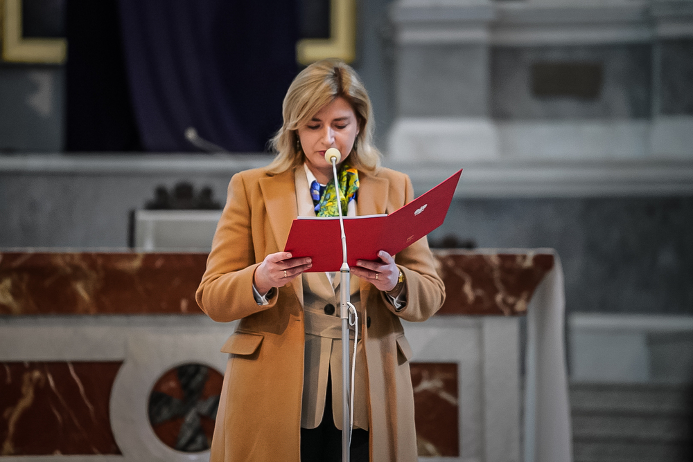 Przywracamy pamięci księdza Marcelego Godlewskiego – Warszawa, 24 marca 2026. Na zdj. minister Agnieszka Jędrzak. Fot. Mateusz Niegowski (IPN)