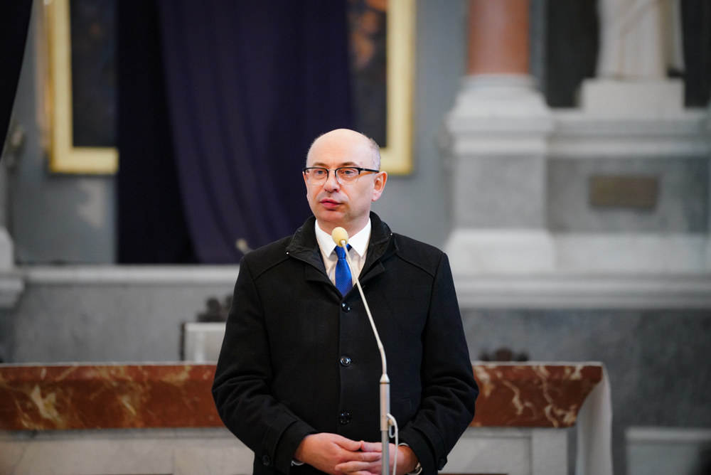 Przywracamy pamięci księdza Marcelego Godlewskiego – Warszawa, 24 marca 2026. Na zdj. zastępca prezesa IPN dr Mateusz Szpytma. Fot. Mateusz Niegowski (IPN)