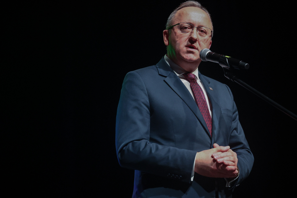 Spotkanie Dam i Kawalerów Krzyża Wolności i Solidarności w Szczecinie. Na zdj. zastępca prezesa IPN dr hab. Karol Polejowski – 25 marca 2026. Fot. Sławek Kasper (IPN)