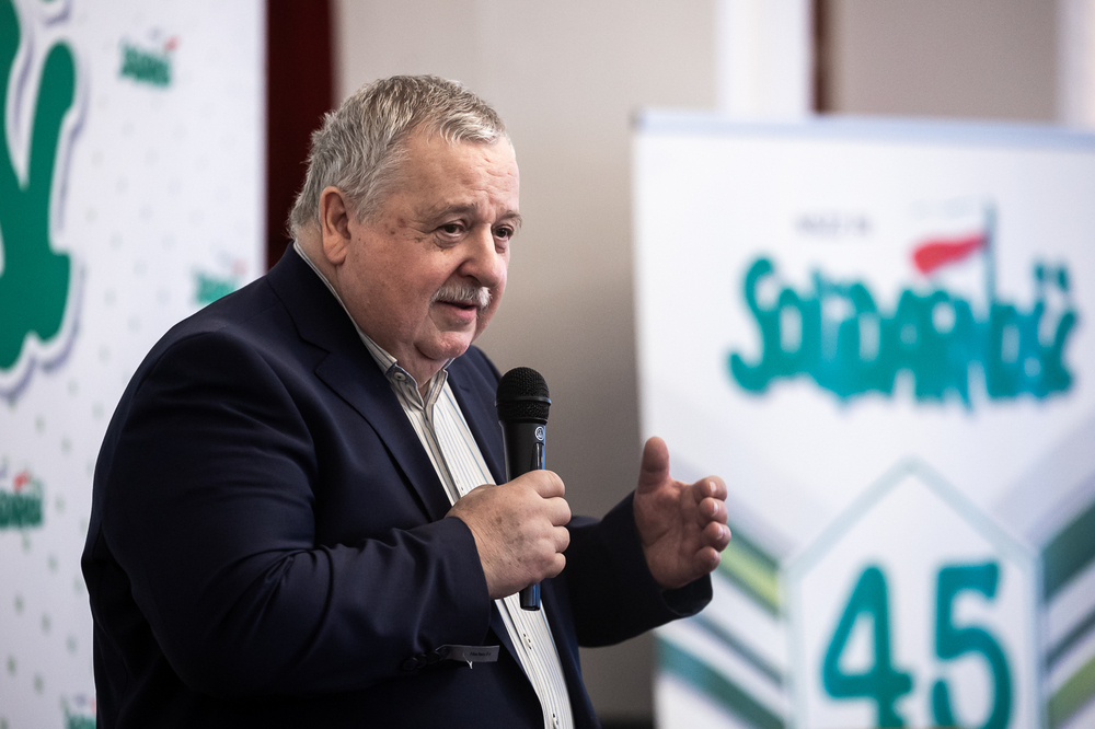 Panel historyczny w 45. rocznicę powstania NSZZ Rolników Indywidualnych „Solidarność”. Na zdj. Artur Balazs – Łańcut, 31 marca 2026. Fot. Sławek Kasper (IPN)