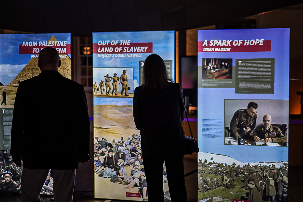 Otwarcie wystawy IPN „Szlaki Nadziei. Odyseja Wolności” w Parlamencie Szkockim, Edynburg, 13 marca 2026 r. Fot. Mateusz Niegowski (IPN)